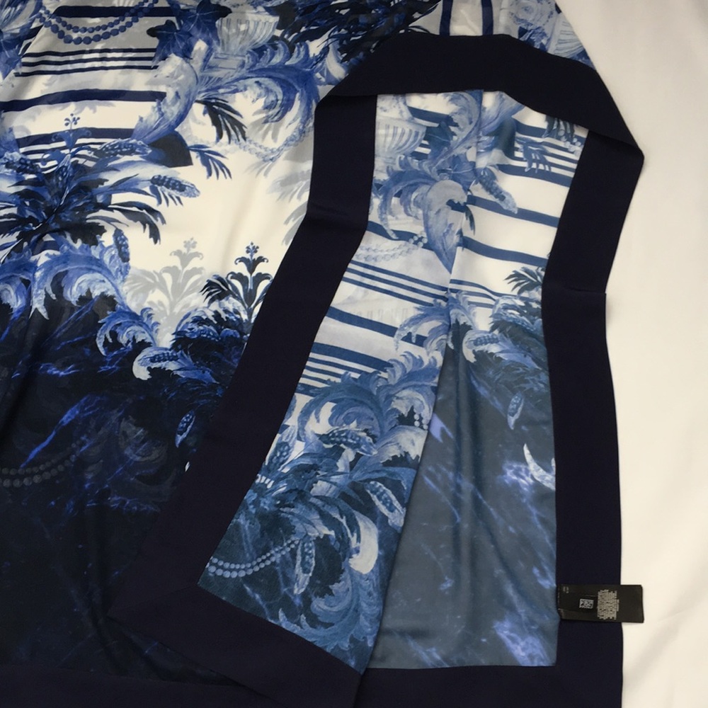 TED BAKER Shadow Print Blue kimono Jacket - Picture 8 of 11